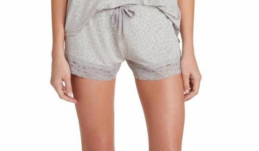 NEW HONEYDEW something sweet pajama shorts in gray